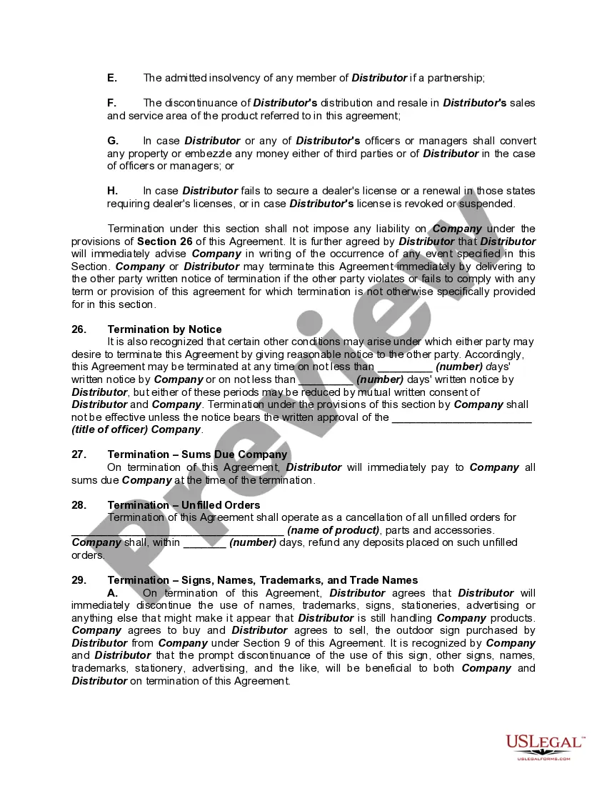 Get Exclusive Distributorship Agreement with Factory Warranty and Service Provisions Preview Exclusive Distributorship Agreement with Factory Warranty and Service Provisions