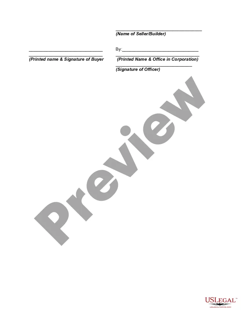 Preview Construction Contract for New Residential Dwelling