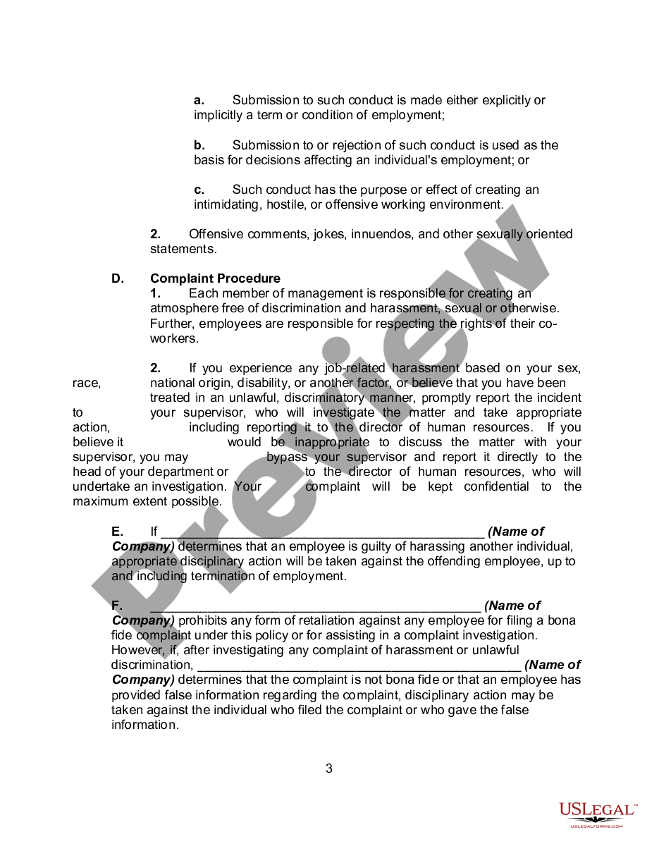 page 2 Personnel Manual, Policies or Employment Handbook preview
