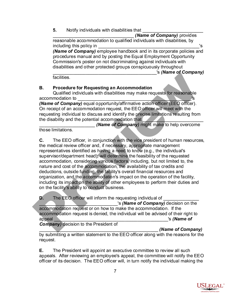 page 6 Personnel Manual, Policies or Employment Handbook preview