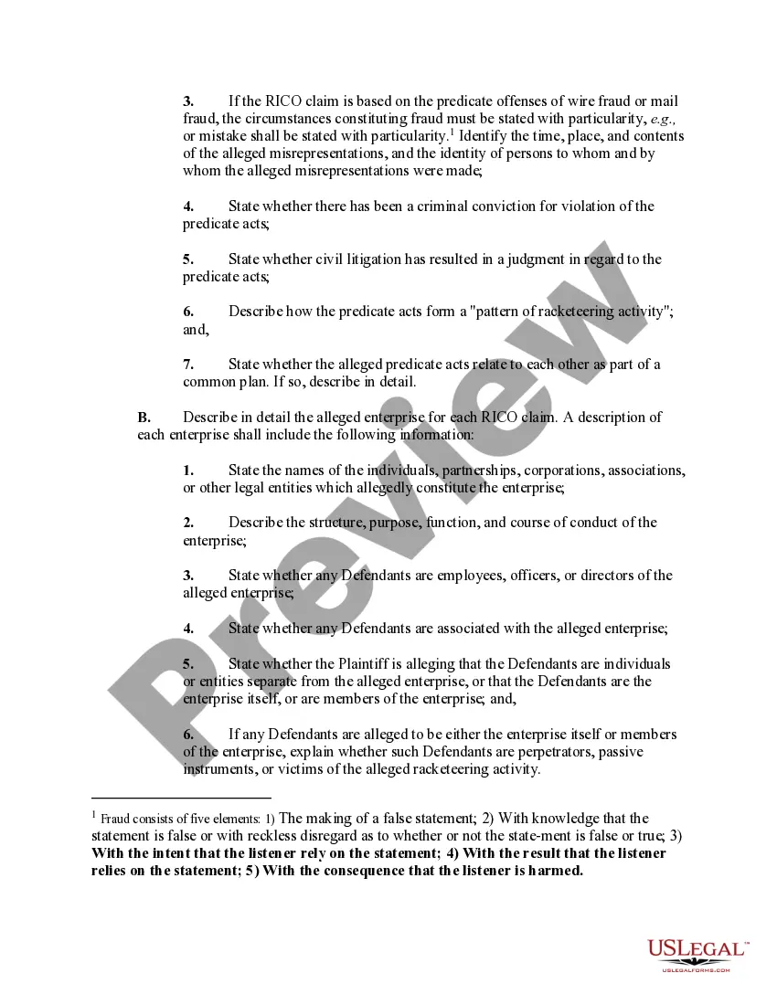 Preview Complaint in Federal Court for Conspiracy to Interfere with the Civil Rights of Plaintiff, RICO, and Legal Malpractice