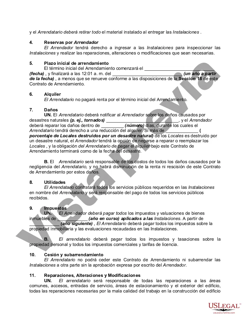 Preview Acuerdo de compra de arrendamiento para negocios