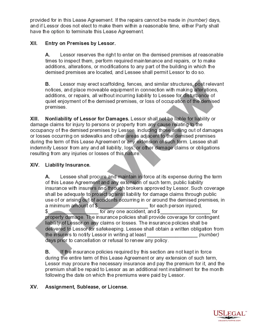 Preview Lease Purchase Agreement for Business
