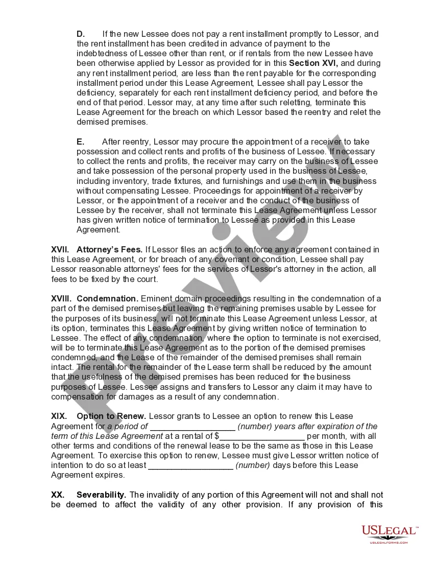 Preview Lease Purchase Agreement for Business