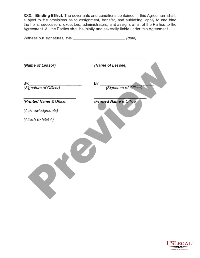 Preview Lease Purchase Agreement for Business