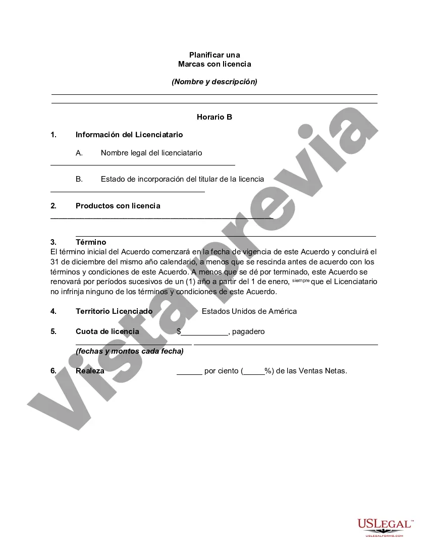 Preview Acuerdo de licencia de marca registrada con colegio o universidad