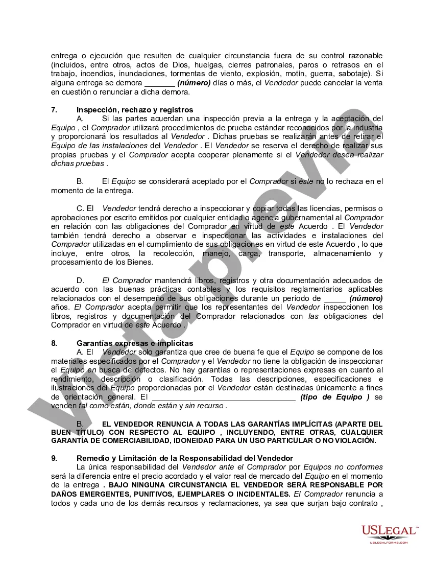 Preview Contrato Marco de Venta de Equipos