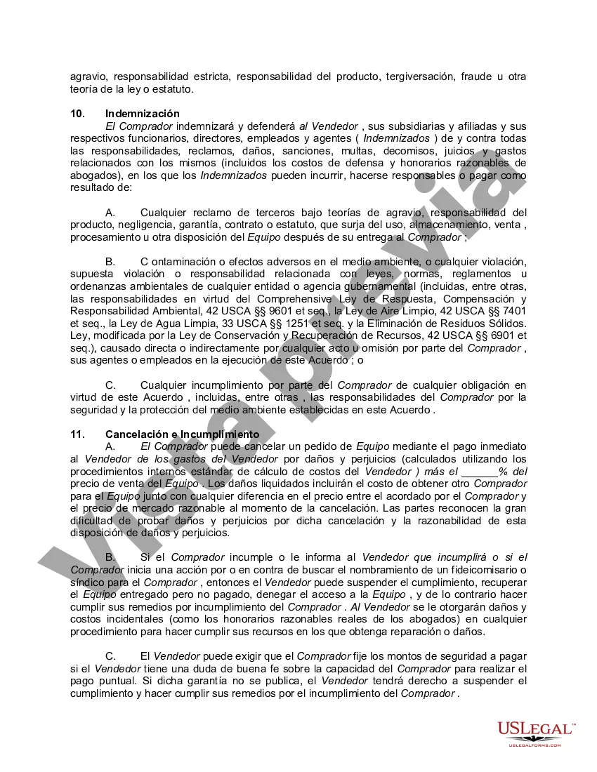 Preview Contrato Marco de Venta de Equipos