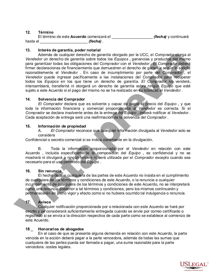 Preview Contrato Marco de Venta de Equipos