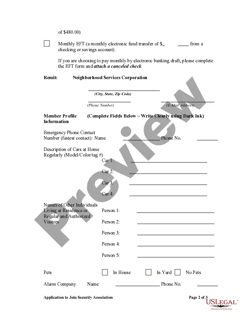 Get Application to Join Security Association Preview Application to Join Security Association