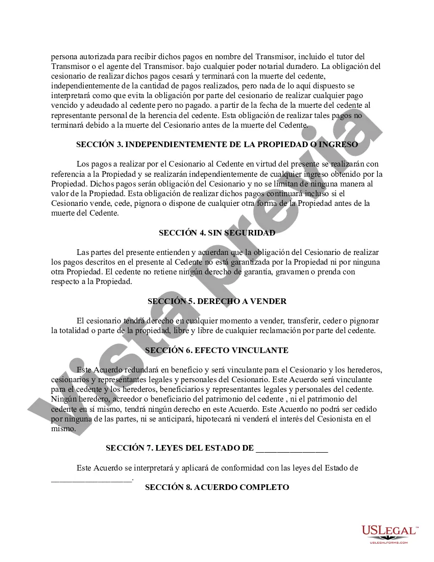 Preview Acuerdo de Anualidad Privada