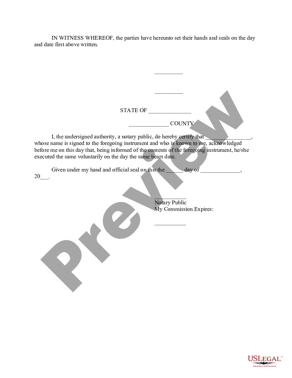 page 2 Private Annuity Agreement preview