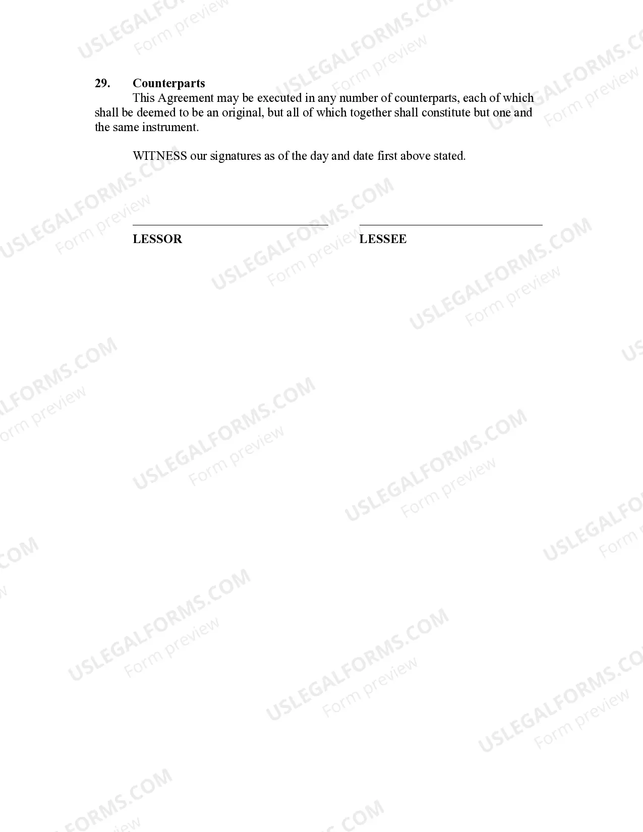 Preview Rental Lease Agreement for House