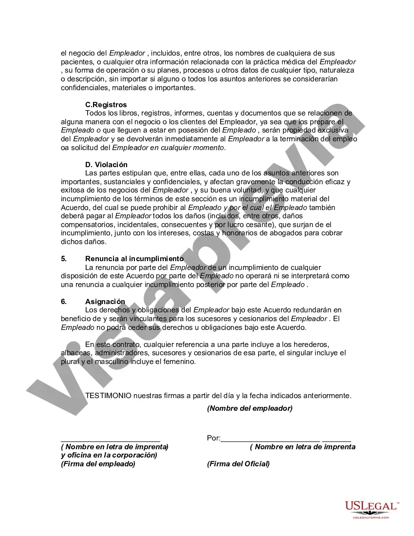 Preview Contrato de Trabajo con Asistente de Consultorio Médico