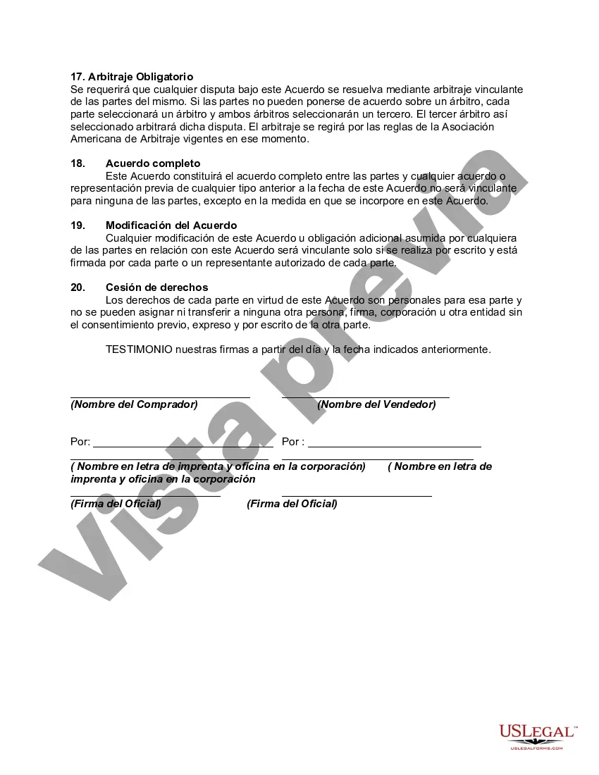 Preview Contrato de Venta de Bienes en Base Continua