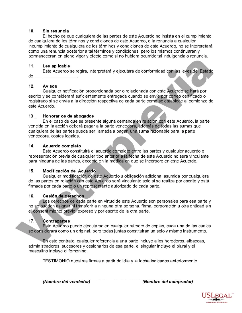 Preview Contrato de Orden de Compra para la Venta de Equipos y Accesorios