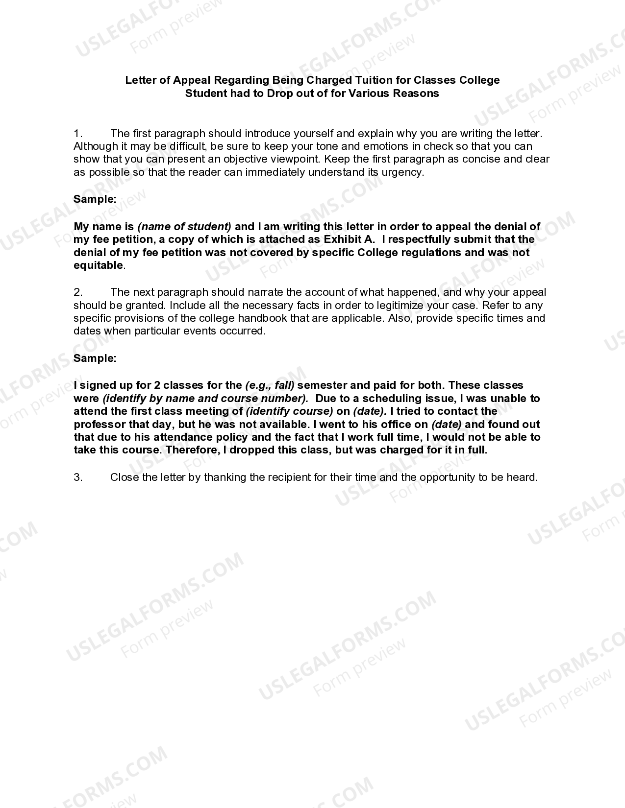 Appeal Letter Template For Housing US Legal Forms