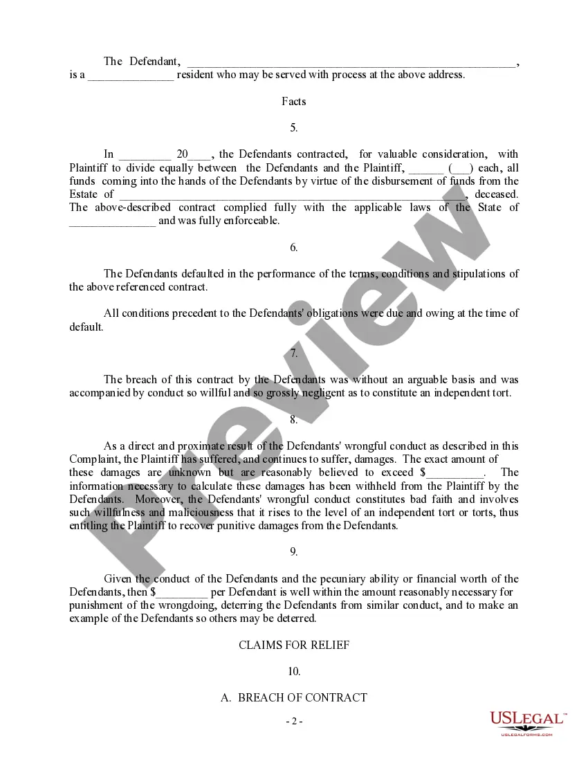 Get Complaint regarding Breach of Contract, Implied Contract, Good Faith and Fair Dealing, Promissory Estoppel, Emotional Distress Preview Complaint regarding Breach of Contract, Implied Contract, Good Faith and Fair Dealing, Promissory Estoppel, Emotional Distress