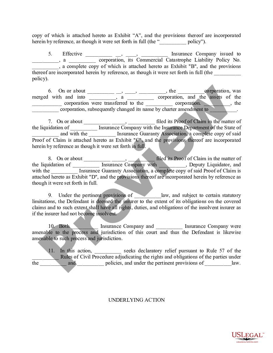 page 1 Complaint for Declaratory Judgment preview