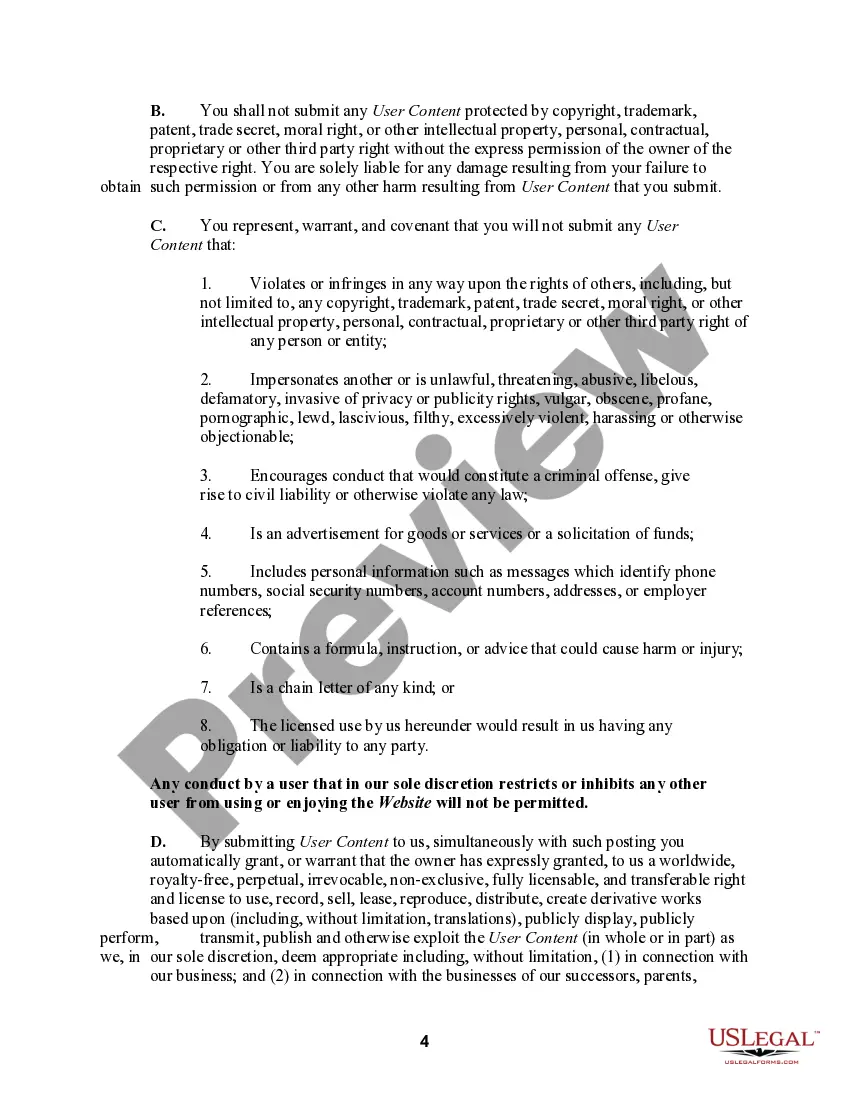 Get Terms of Use for Informational Website and Privacy Policy Preview Terms of Use for Informational Website and Privacy Policy
