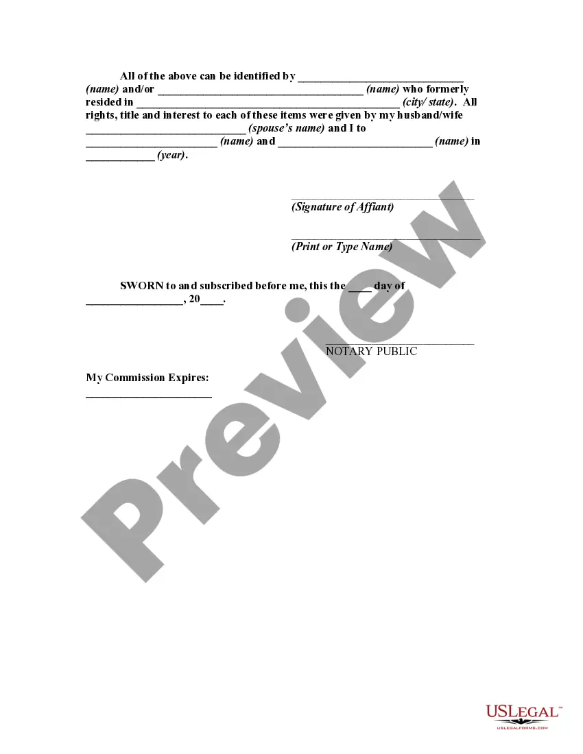 Get Affidavit as to Ownership of Certain Personal Property in a Country Other than the United States Preview Affidavit as to Ownership of Certain Personal Property in a Country Other than the United States