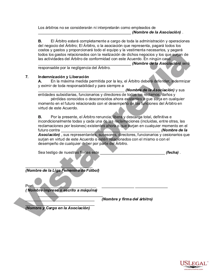 Preview Acuerdo de Árbitros de la Asociación de Oficiales de Fútbol Juvenil