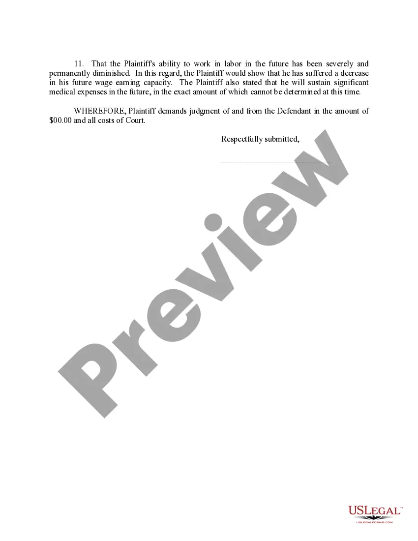Get Complaint against Railroad by Employee for Hearing Loss Preview Complaint against Railroad by Employee for Hearing Loss