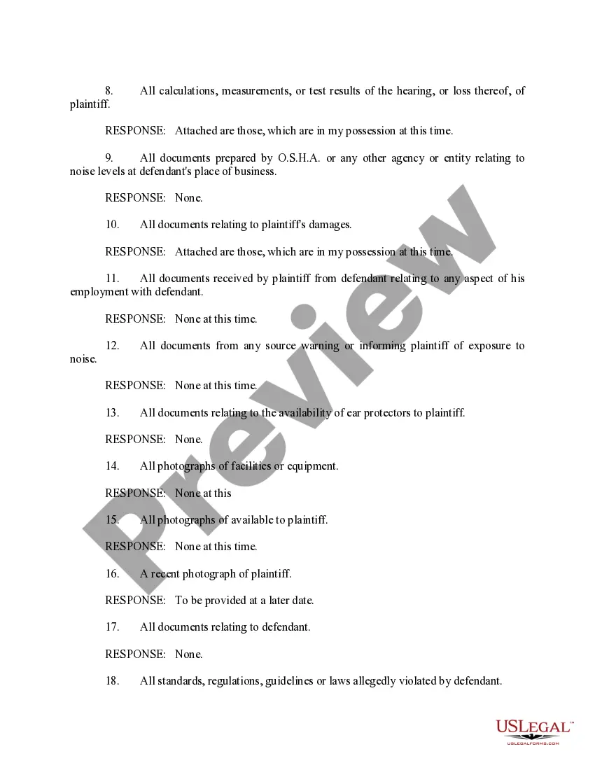 Get Responses To Defendant's First Request For Production To Plaintiff Preview Responses To Defendant's First Request For Production To Plaintiff