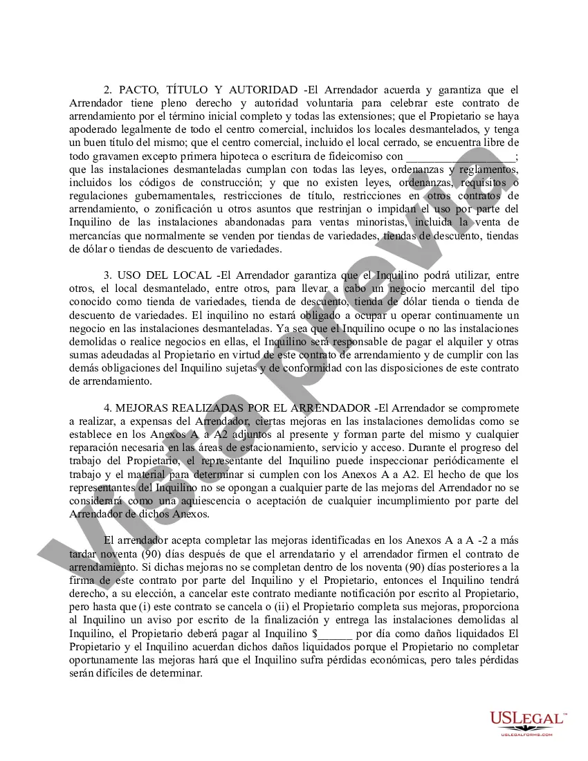 Preview Porcentaje Contrato de Arrendamiento Centro Comercial