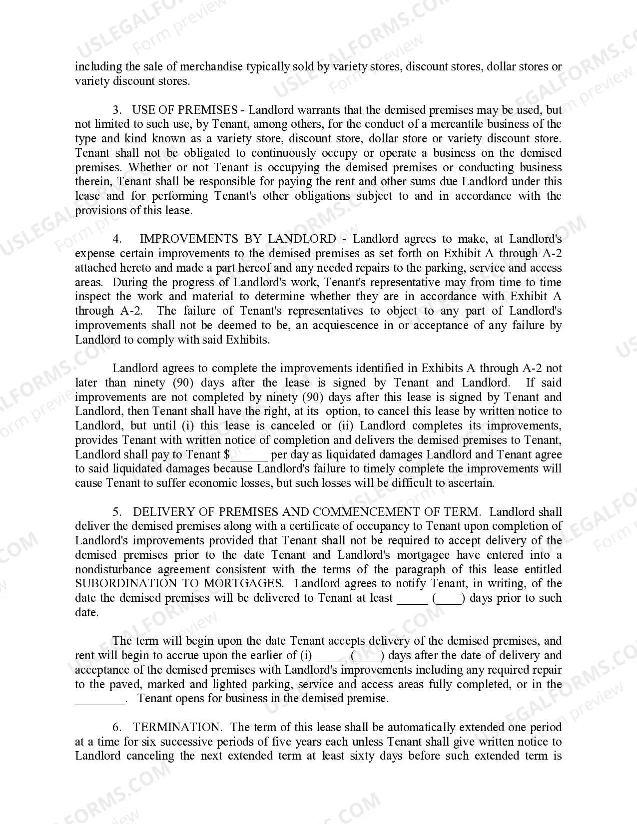 Preview Percentage Shopping Center Lease Agreement