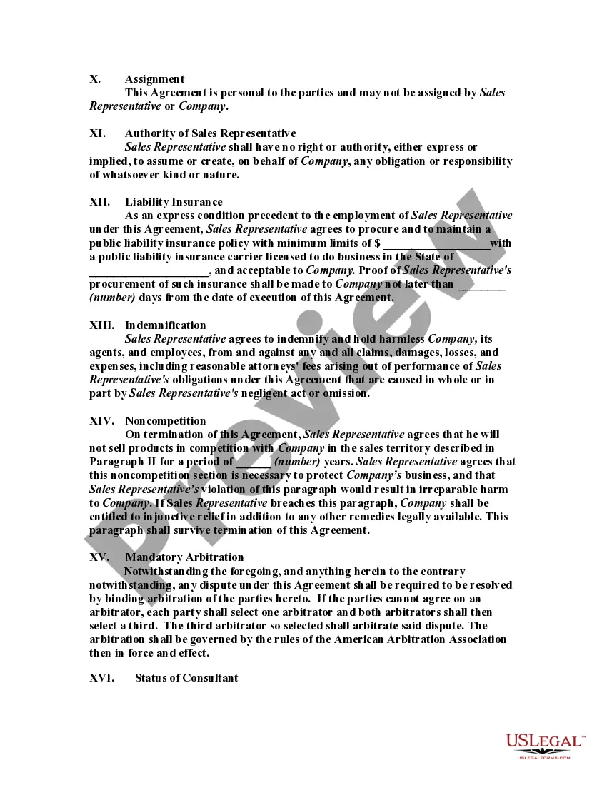 Get Contract with Self-Employed Independent Contractor to Sell Video Surveillance Cameras with Provisions for Termination with or without Cause Preview Contract with Self-Employed Independent Contractor to Sell Video Surveillance Cameras with Provisions for Termination with or without Cause