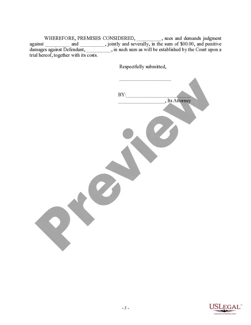 Get Complaint regarding Misappropriation by Former Employee and Prospective Purchaser Preview Complaint regarding Misappropriation by Former Employee and Prospective Purchaser