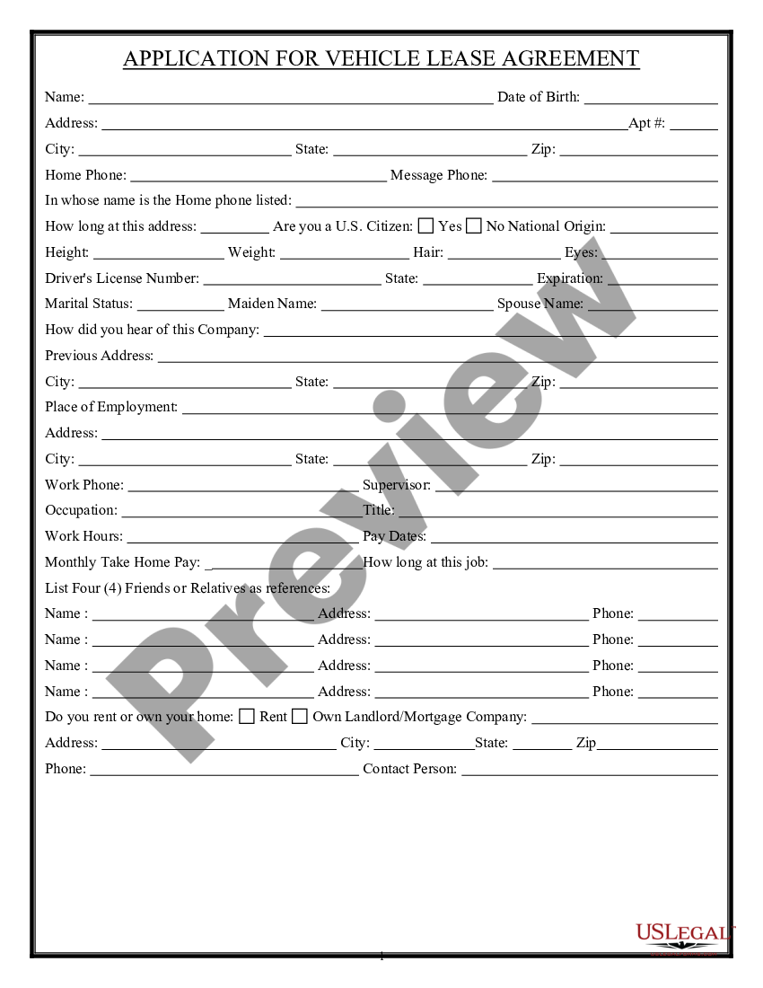 motor vehicle lease agreement template