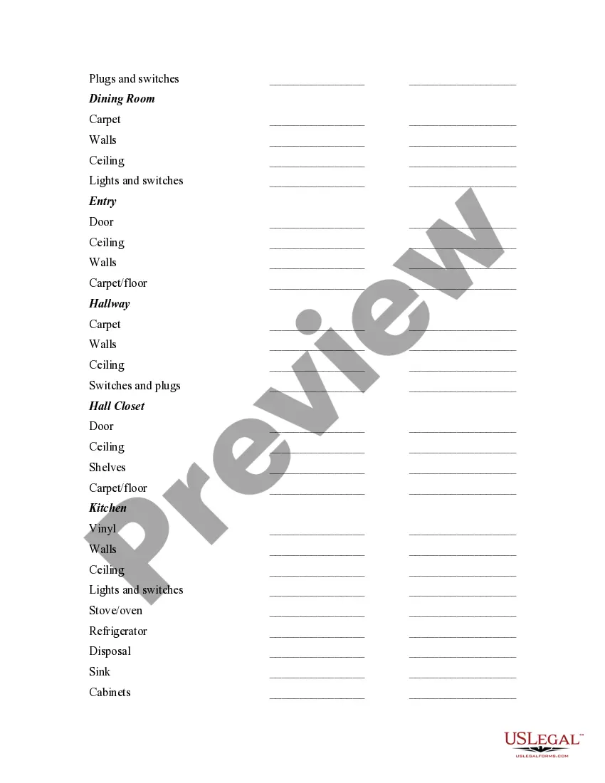 Get Lease of Unfurnished House with Inventory Checklist Preview Lease of Unfurnished House with Inventory Checklist