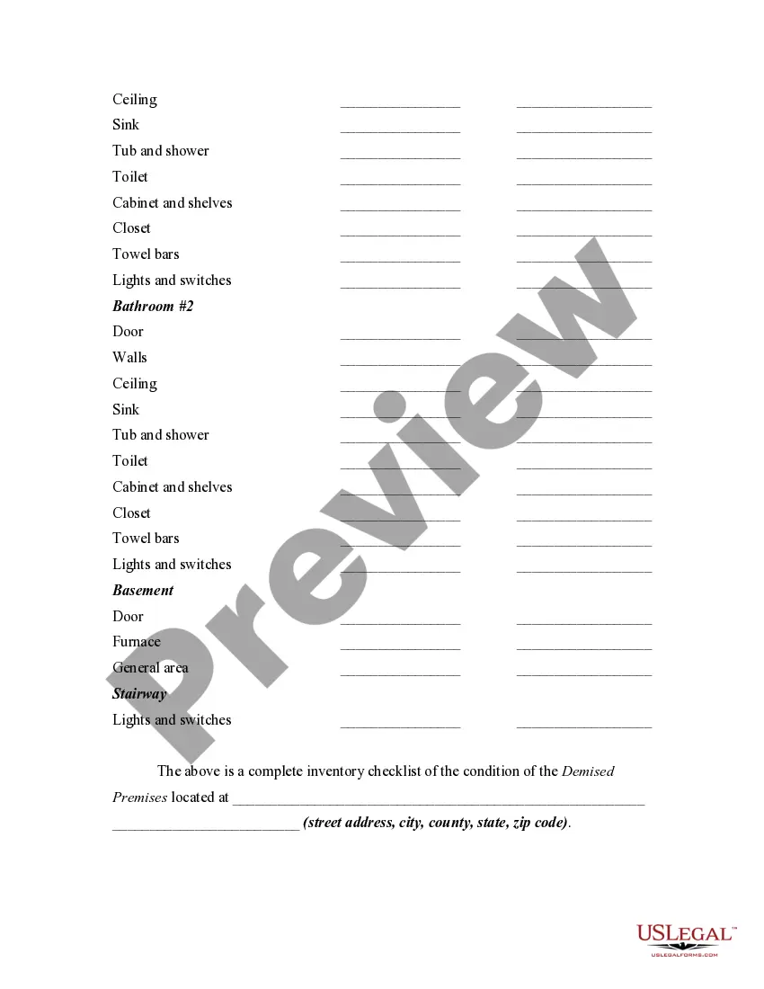 Get Lease of Unfurnished House with Inventory Checklist Preview Lease of Unfurnished House with Inventory Checklist