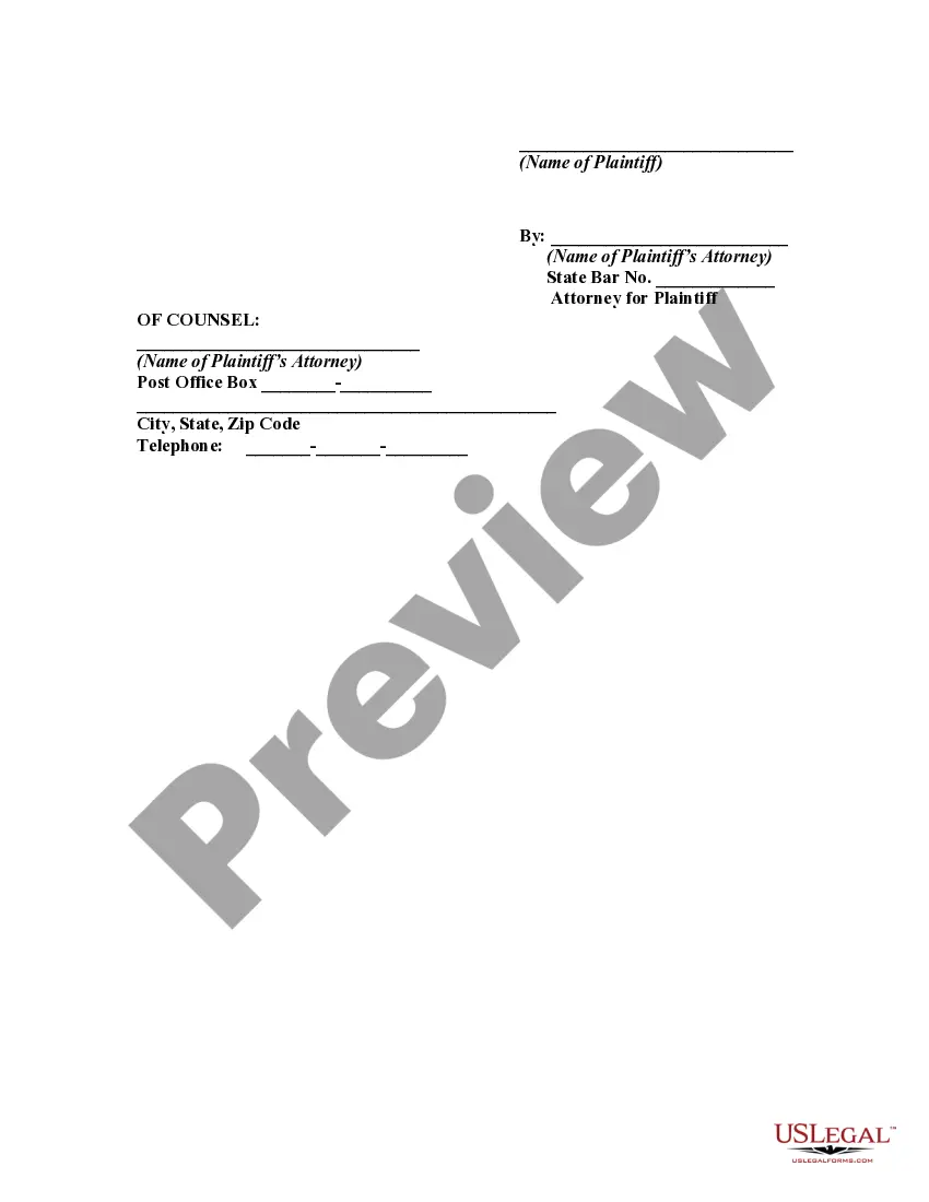 Get Complaint for Refusal to Pay Debt - Breach of Oral or Implied Contracts Preview Complaint for Refusal to Pay Debt - Breach of Oral or Implied Contracts