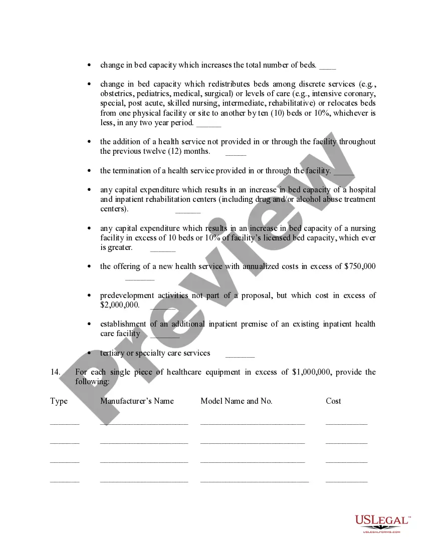 Get Letter of Intent in Connection with Obtaining a Certificate of Need for a New Health Care Facility or Major Capital Expenditure in the Health Care Industry Preview Letter of Intent in Connection with Obtaining a Certificate of Need for a New Health Care Facility or Major Capital Expenditure in the Health Care Industry