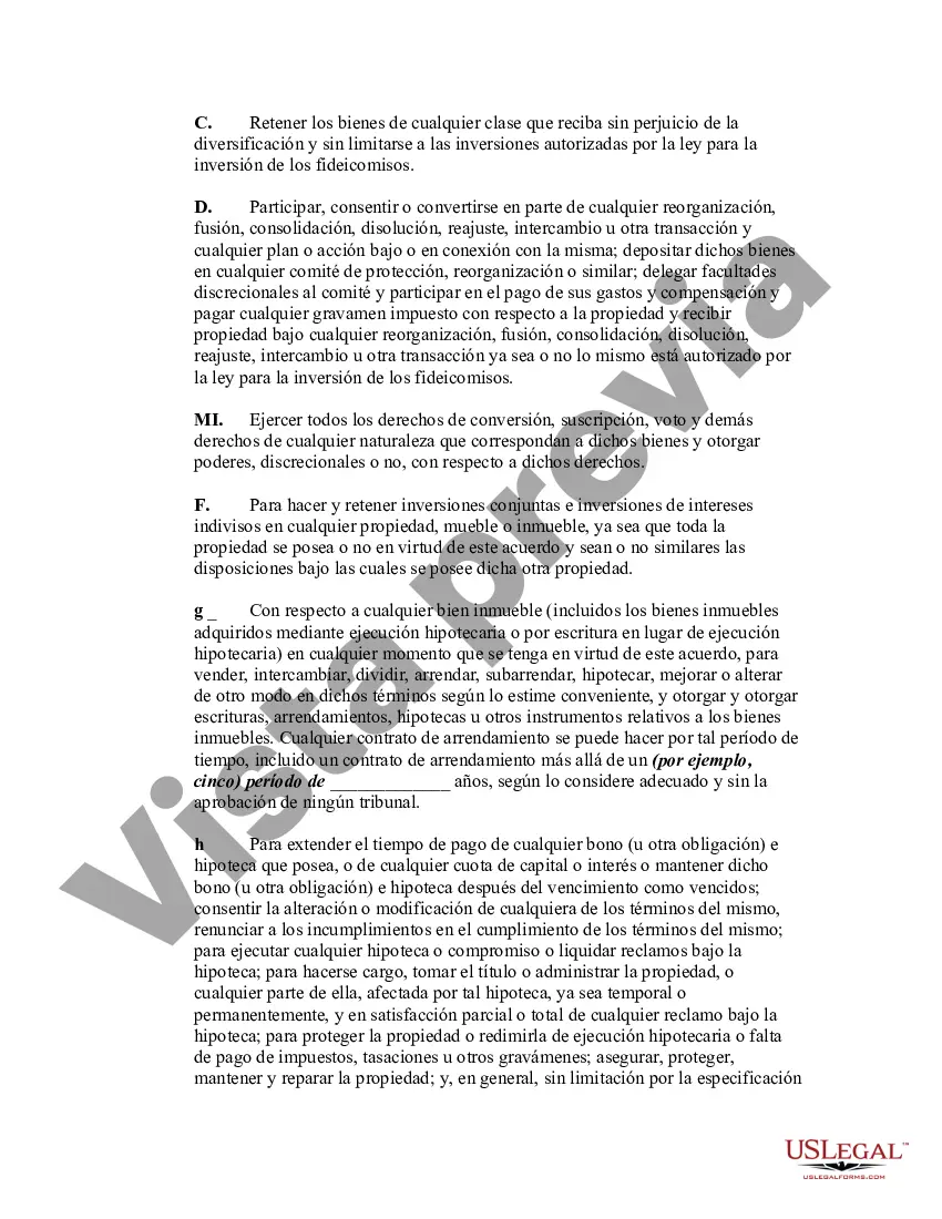 Preview Acuerdo de Fideicomiso para el Servicio Individual de Prisión