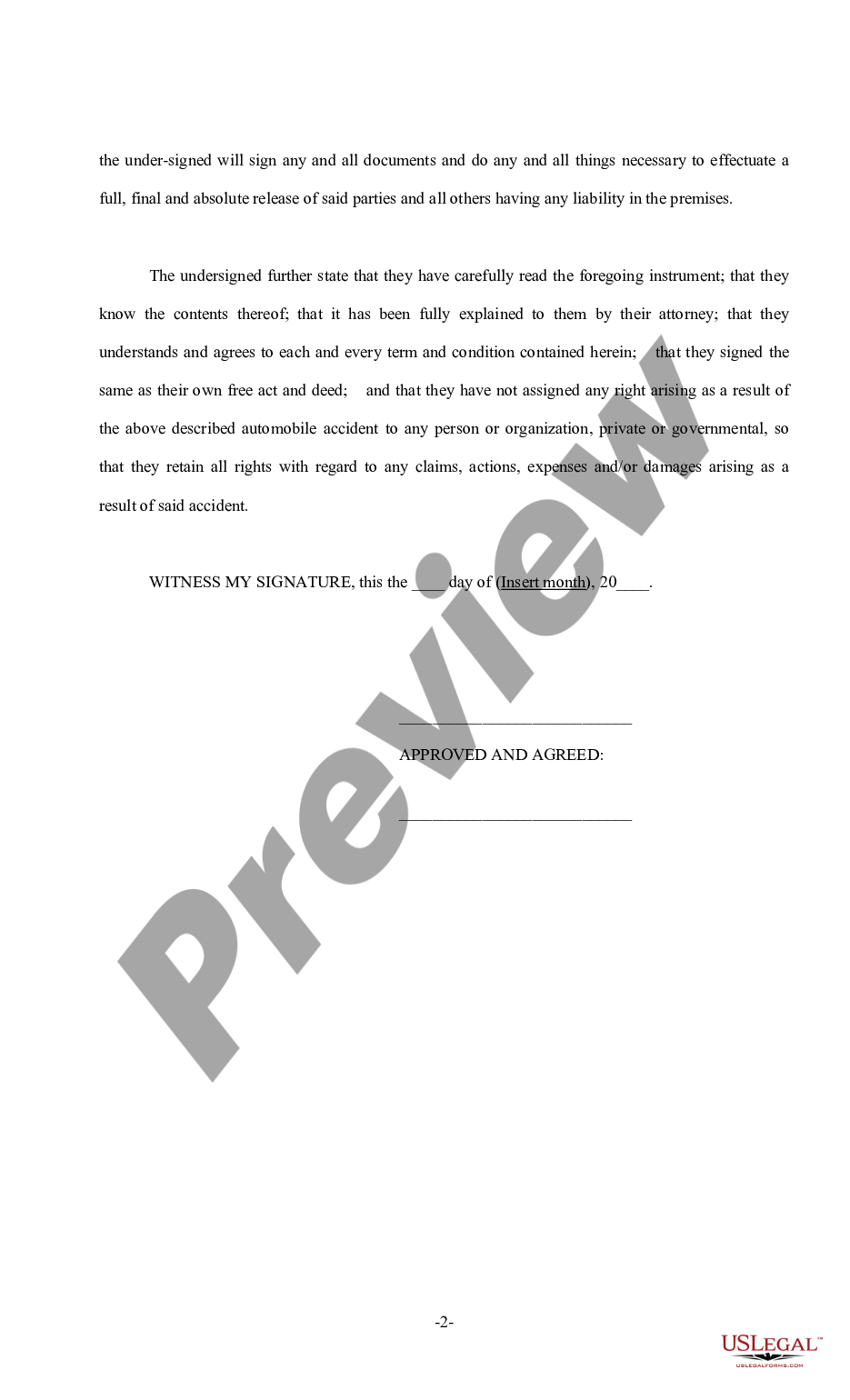 page 1 Settlement Agreement and Release of Claims - Breach of Contract - General Form preview