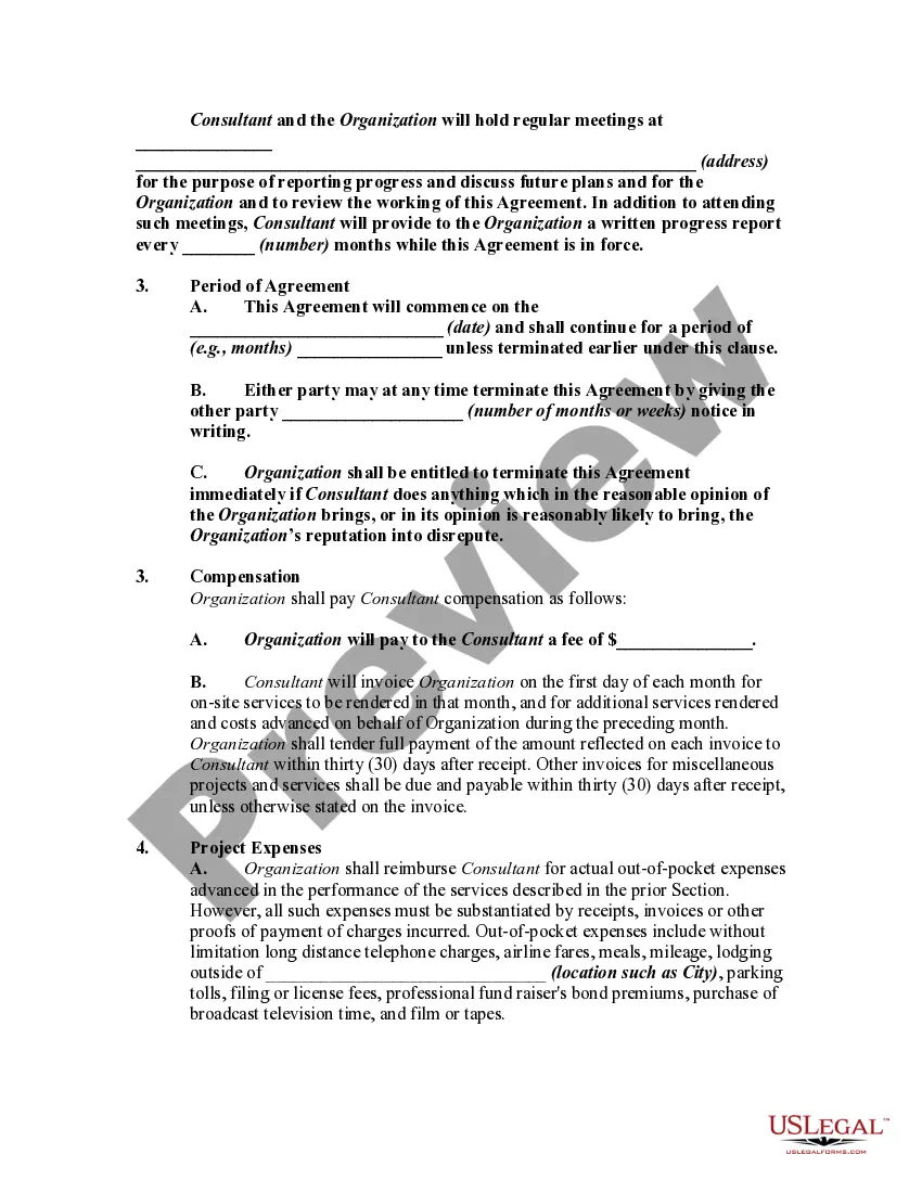 Get Fundraiser Consultant Agreement Preview Fundraiser Consultant Agreement