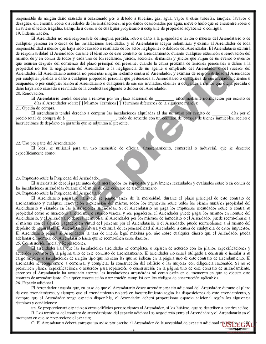 Preview Arrendamiento Triple Neto de Propiedad Industrial