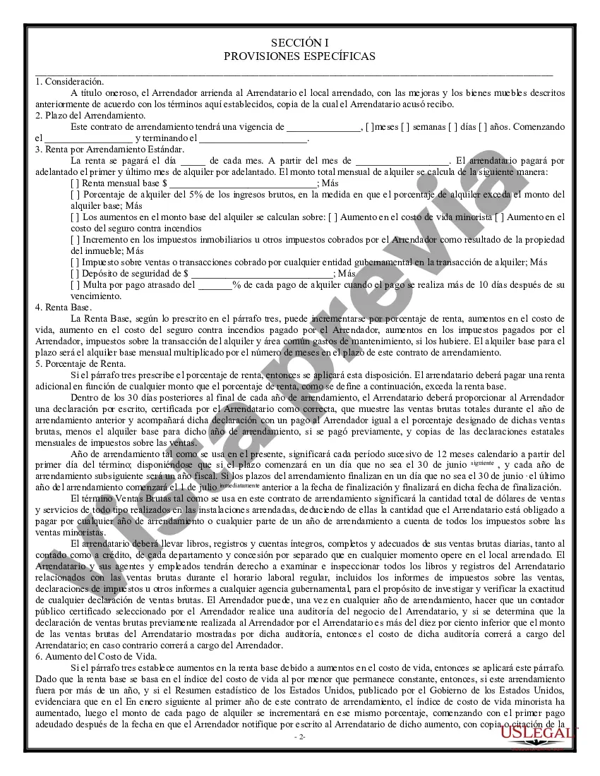 Preview Arrendamiento neto triple para bienes raíces comerciales