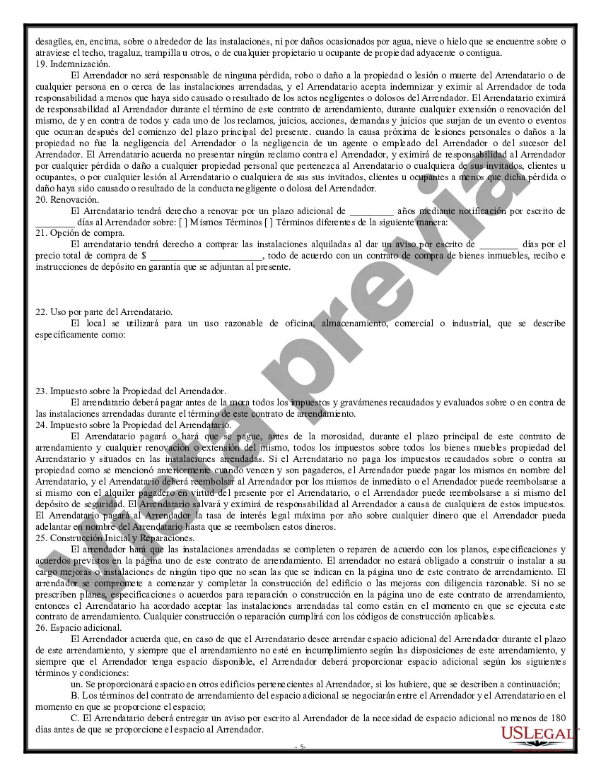 Preview Arrendamiento neto triple para bienes raíces comerciales