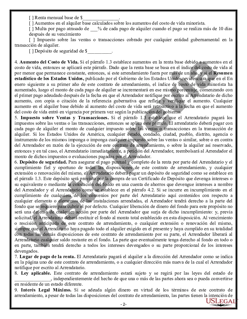 Preview Arrendamiento de equipo - detallado