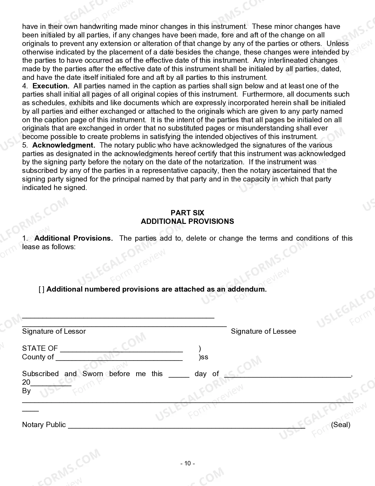Preview Equipment Lease - Detailed