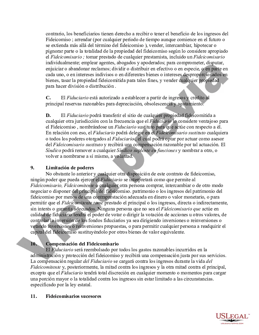 Preview Fideicomiso Irrevocable como Beneficiario Designado de una Cuenta de Retiro Individual