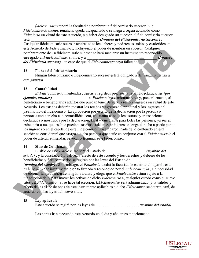 Preview Fideicomiso Irrevocable como Beneficiario Designado de una Cuenta de Retiro Individual