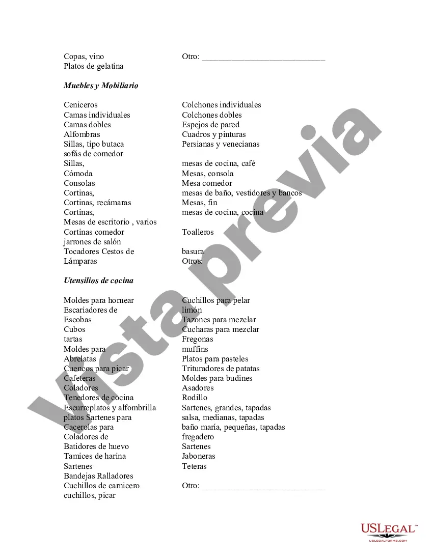 Preview Arriendo de Casa Amueblada con Inventario de Mobiliario Arrendado