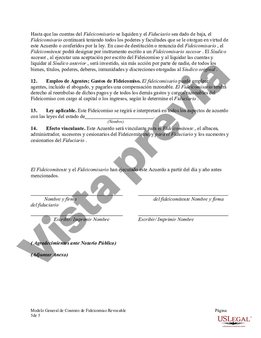 Preview Fideicomiso revocable para la propiedad