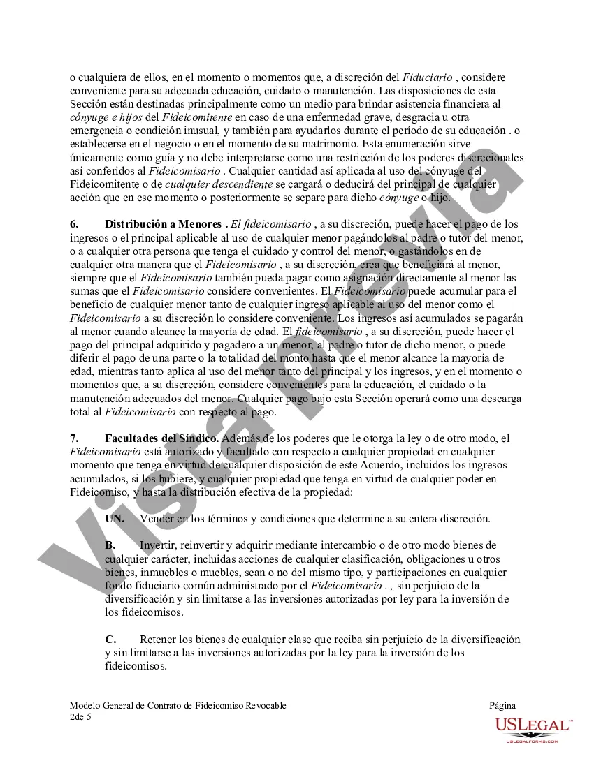 Preview Fideicomiso revocable para planificación patrimonial